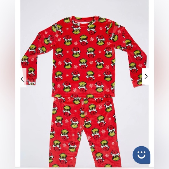 ‼️SOLD‼️Girls grinch pajamas - Picture 2 of 2
